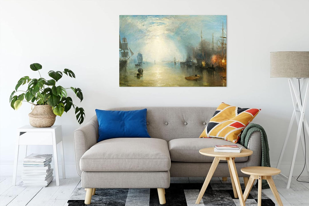 Generisch William Turner - Keelmen Heaving in Coals by Moonlight als Leinwandbild / Grösse: 120x80 c