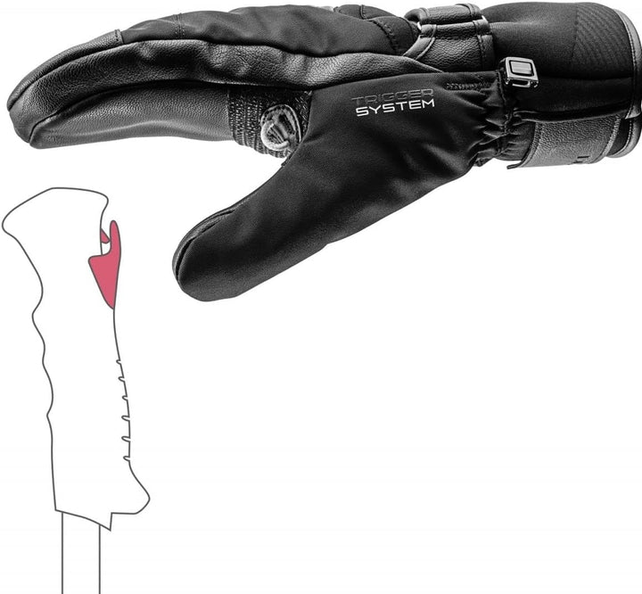 LEKI Stormlite 3D Handschuhe Schwarz 10.5, Schwarz 10.5