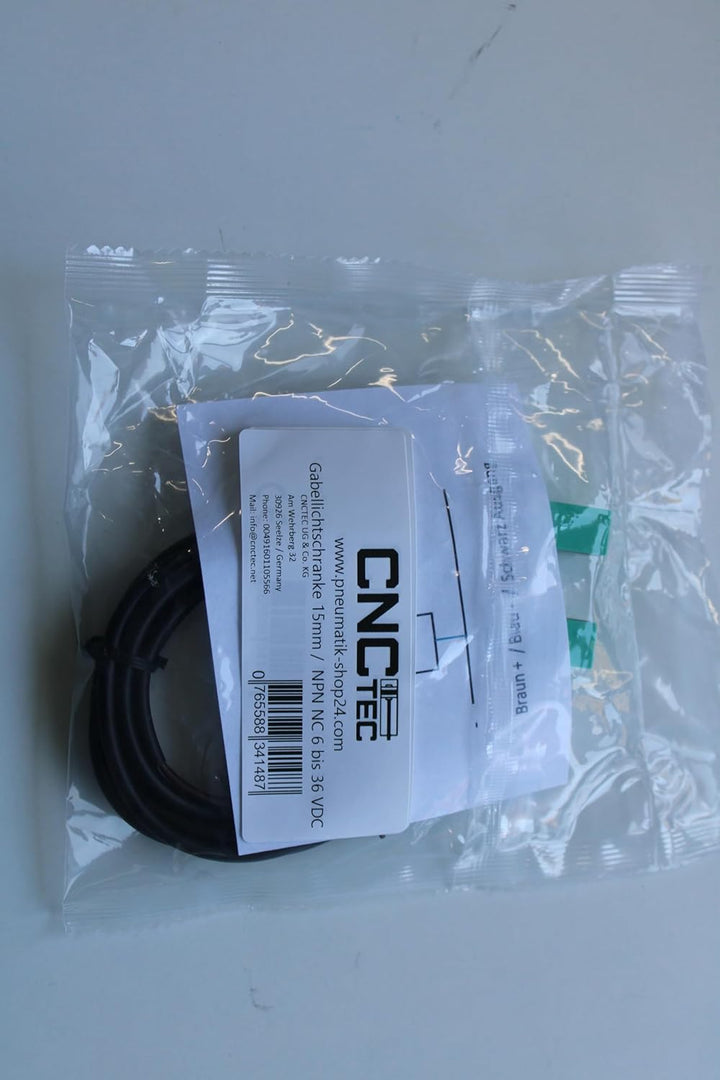Gabellichtschranke 6 bis 36 Volt NC NPN Erfassungsbereich 15mm U-Lichtschranke Lichtsensor (15mm - N
