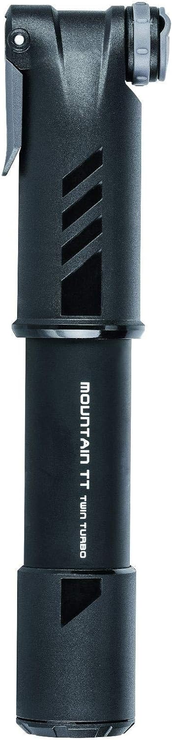 TOPEAK Handpumpe Mountain TT Twin Turbo, Schwarz, TMTT-1
