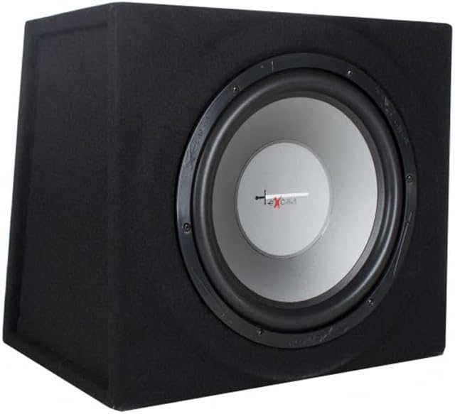 AutoStyle Excalibur X.3 Extreme Reflex-Bass-Boxen-Set, 30,5 cm, mit 1000 W Verstärker, Kabelset und