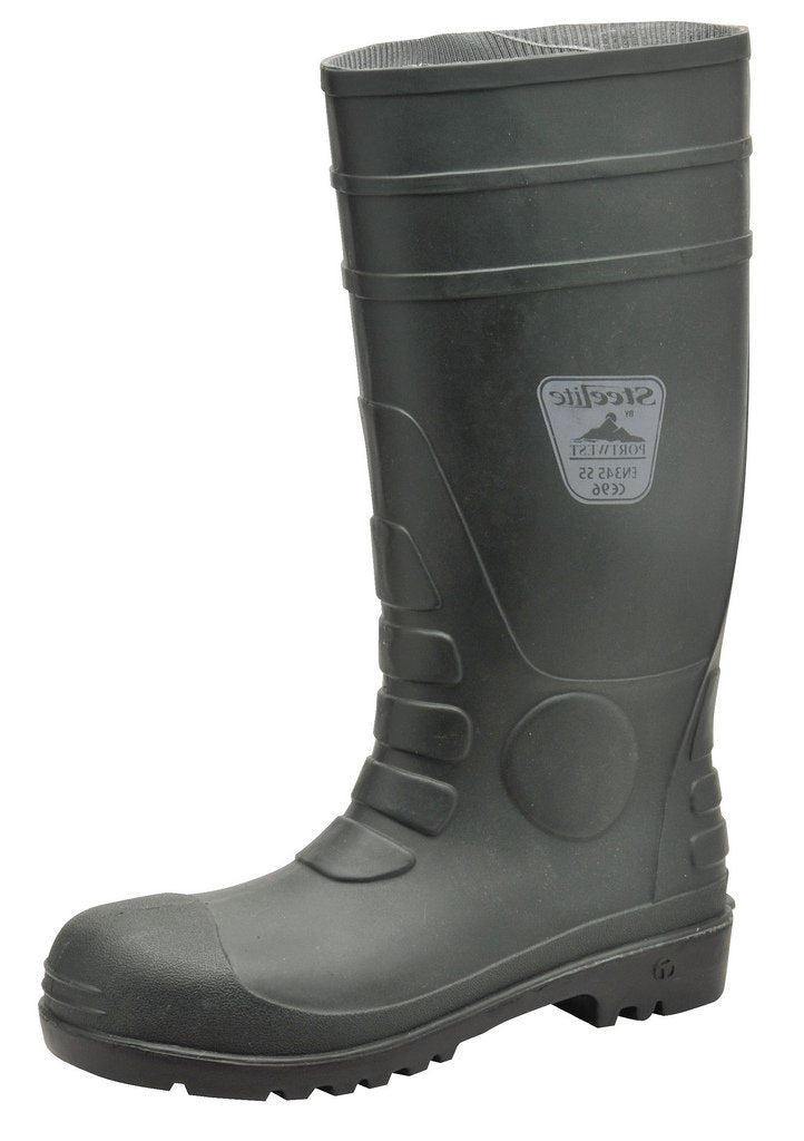 Portwest Total-Sicherheitsgummistiefel S5, Grösse: 48, Farbe: Grün, FW95GNR48 47 EU Grün, 47 EU Grün