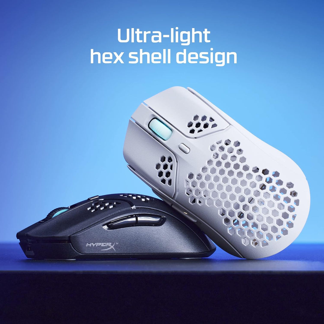 HyperX Pulsefire Haste – Wireless Gaming-Maus - Ultraleicht, 62g, 100 Stunden Akkulaufzeit, 2,4Ghz W