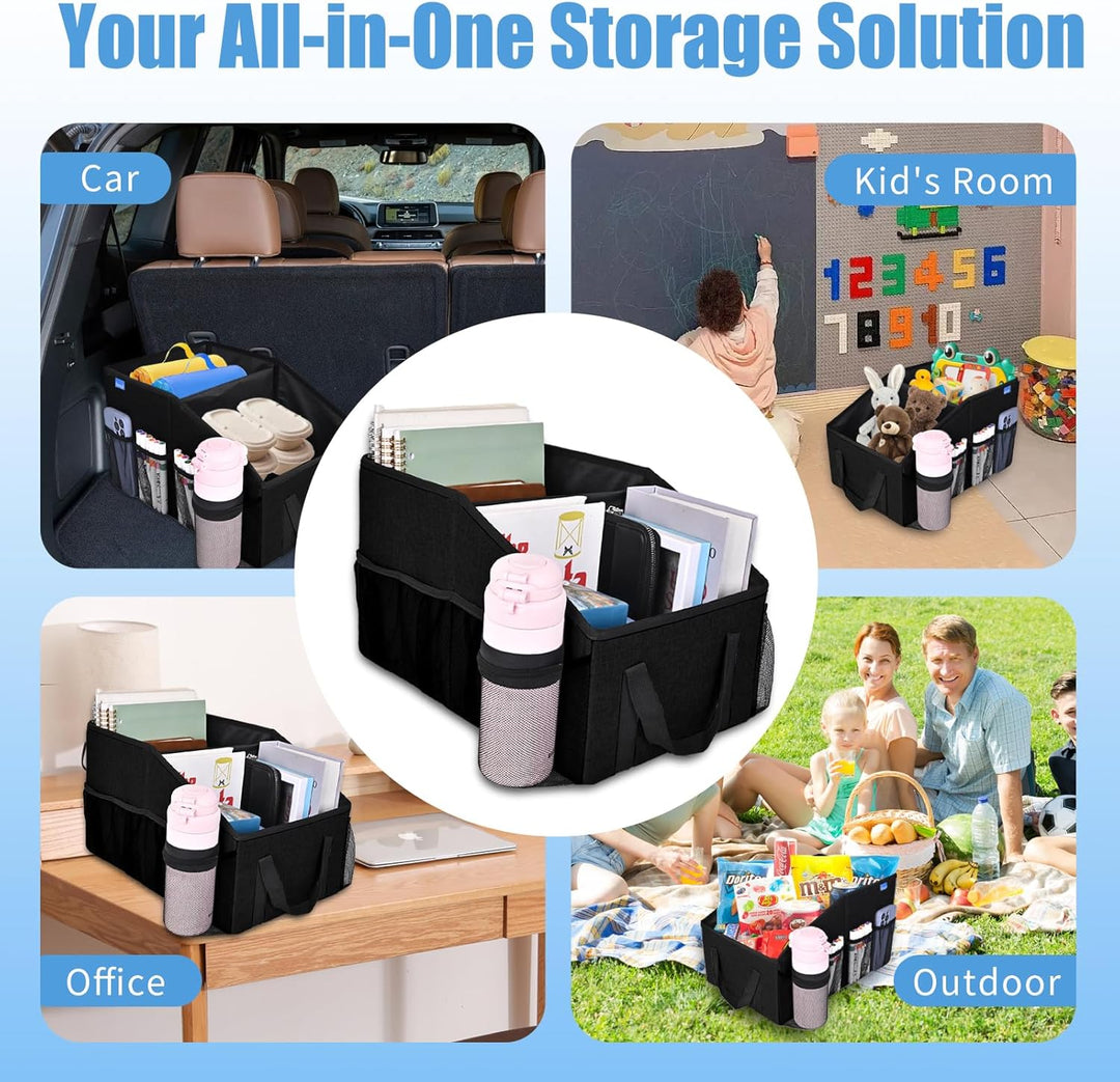 Auto Organizer für Vorne und Rücksitz, Beifahrersitz, Auto Organizer Kinder mit Mehrere Taschen Getr