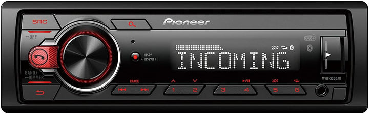 Pioneer MVH-330DAB 1-DIN Autoradio-Set passend für LKW/Truck/Bus/24 Volt/24V - Mediadox