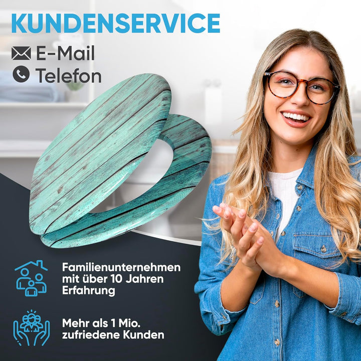 Sanilo WC Sitz mit Absenkautomatik, viele schöne Toilettendeckel zur Auswahl, hochwertige und stabil