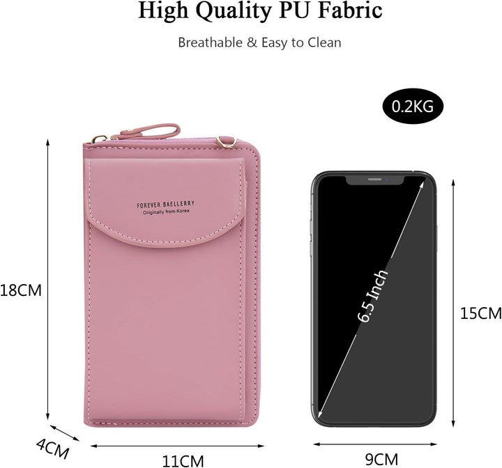 FANDARE Umhängetasche Damen Schultertaschen Geldbörse Leichte Handy-Brieftasche Crossbody Bag für Mä