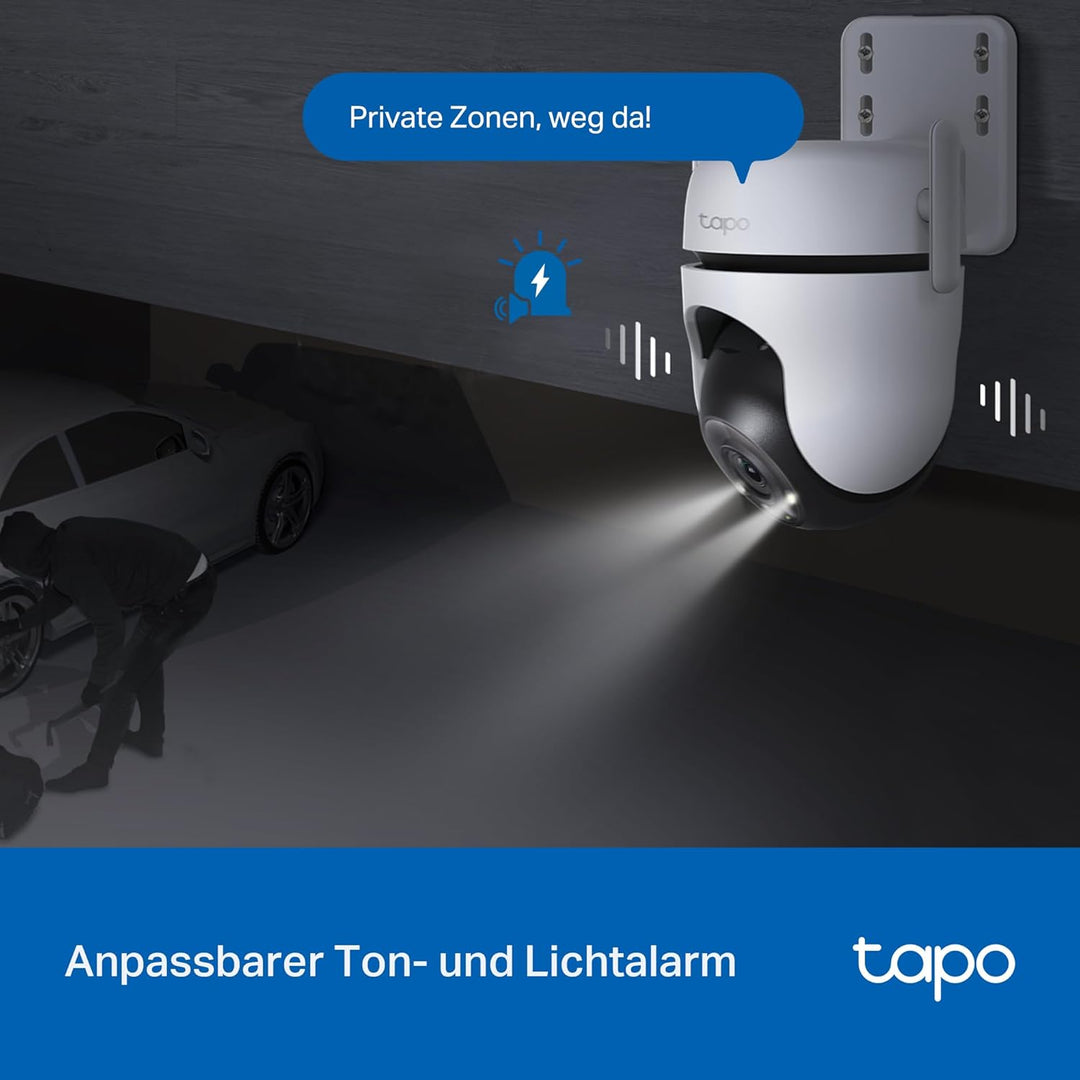 TP-Link Tapo C520WS Überwachungskamera Aussen, Starlight Farbe Nachtsicht,360° Kamera , 2K 4MP, 2 le