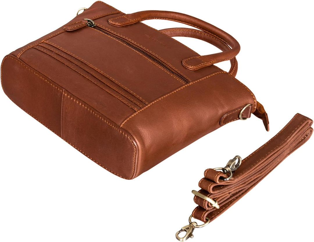 STILORD 'Meghan' Leder Handtasche Damen Umhängetasche Klein Ledertasche für Frauen zum Umhängen und