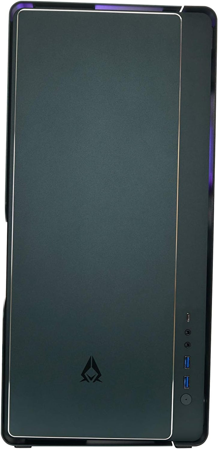 Azza Cast Gaming Tower-Gehäuse, schwarz mit seitlicher Flügeltür