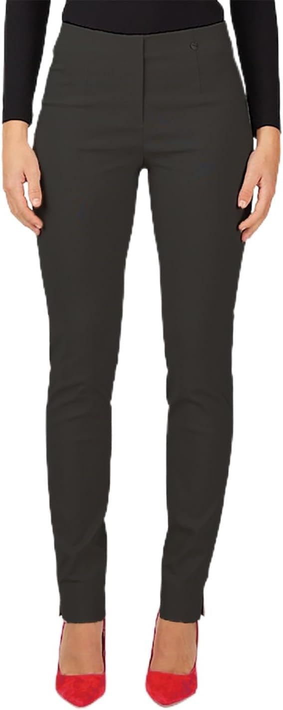 Robell Style Marie - Stoffhose Damen high Waist - Damenhose Power Stretch - Bengaline Stoff Hose mit