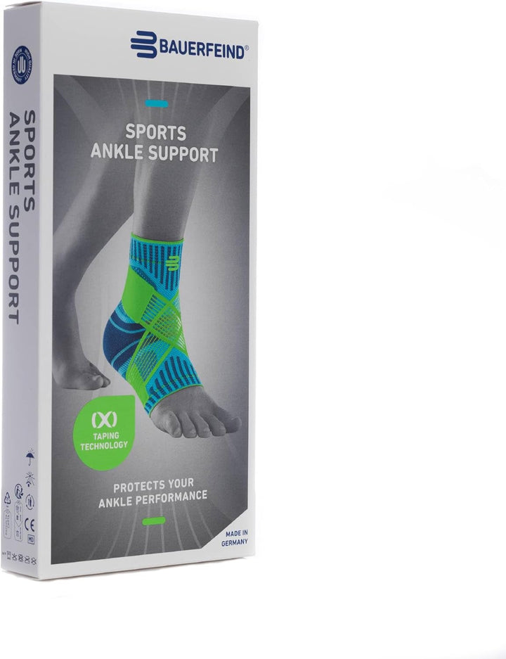 Bauerfeind Sprunggelenkbandage „Ankle Support“ Unisex, 1 Sprunggelenk Bandage für Sport wie Fussball