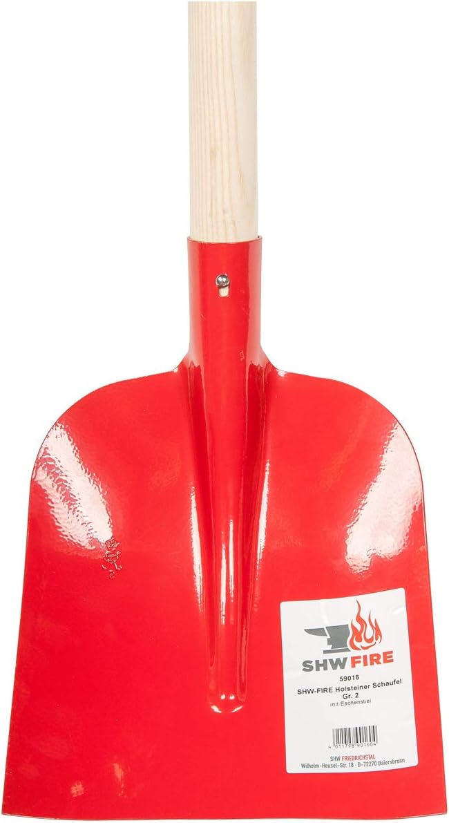 SHW-FIRE 2-TLG. Gartenwerkzeug: Holsteiner Schaufel und Gärtnerspaten mit Eschenholz-Stiel, aus Spez