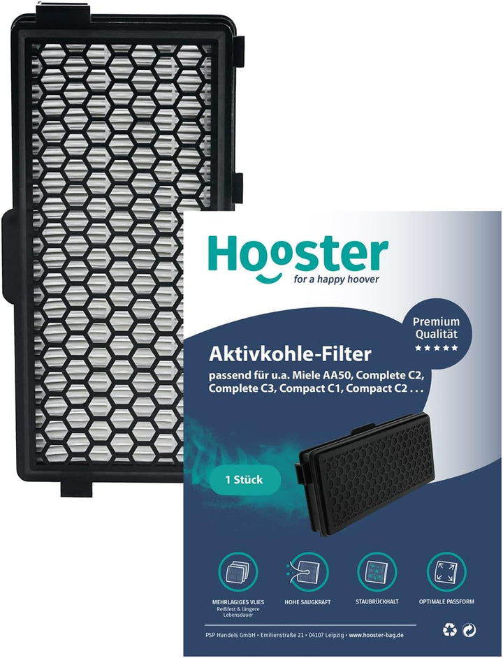 10 Staubsaugerbeutel für Miele S8340 + 1 Filter kompatibel mit Miele SF-AA 50 Air Clean | S 8340 Pow