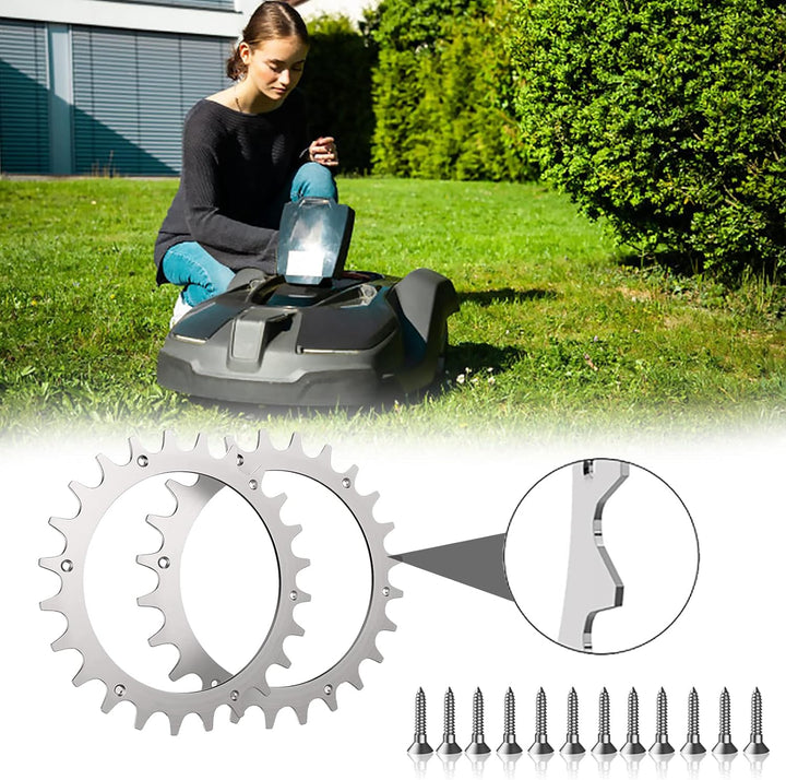 Edelstahl Spikes, 2 Stück Spikes für Bosch Indego XS 300 M700 S 500 M+700 S+500 mit 12 M4 Flachkopfs