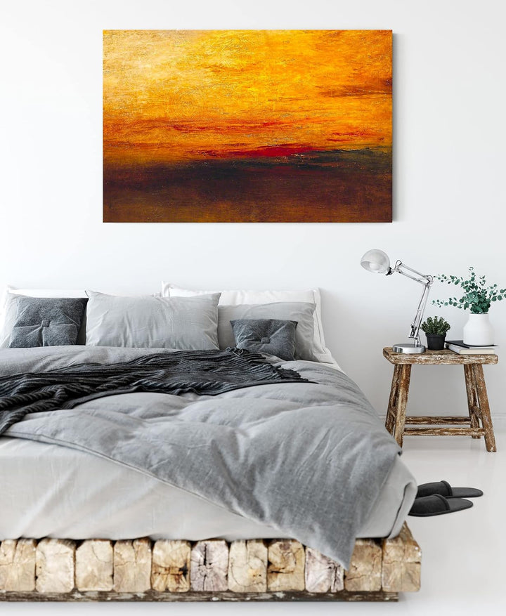 Generisch William Turner - Sunset  als Leinwandbild / Grösse: 100x70 cm / Wandbild / Kunstdruck / fe