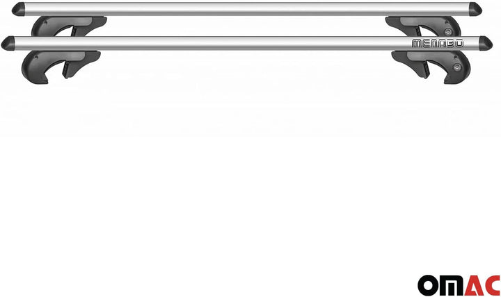 Menabo Dachträger Gepäckträger kompatibel mit MG ZS 2017-2023 Alu Silber 90 Kg TÜV 2X MG ZS 2018-202