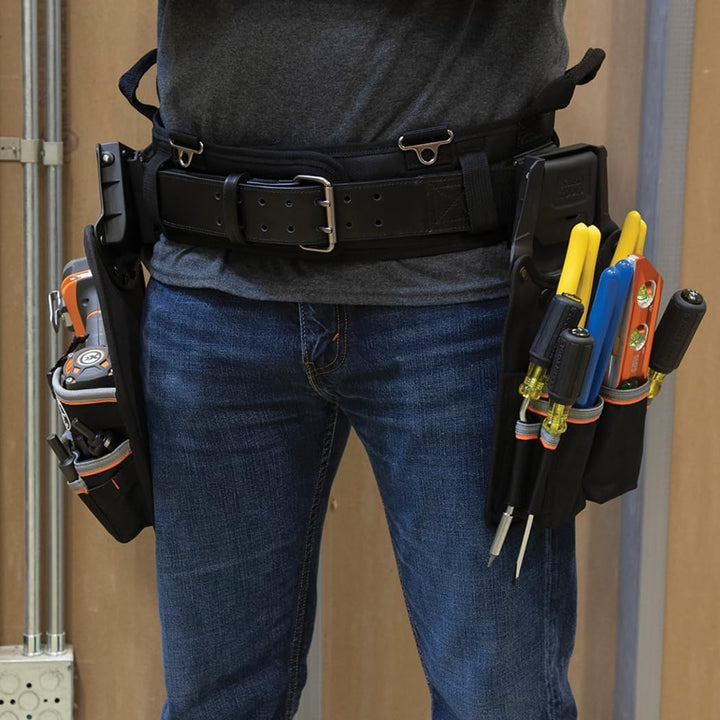 Klein Tools 55918 Werkzeuggürtel, Elektriker Werkzeuggürtel zur Verwendung mit Modulartaschen von Kl