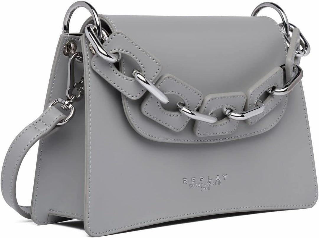 Replay Damen Fw3270.000.a0418 Handtasche, UNIC 032 Cement Grey, 032 Cement Grey