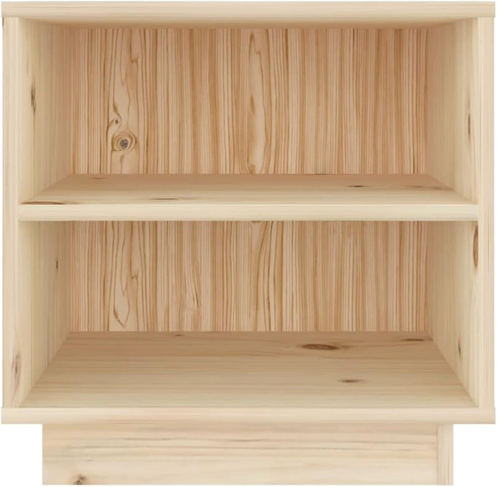 Bedside Table Nachtkonsole Beistelltisch mit Stauraum Night Stand Nachttisch 40x34x40 cm Massivholz