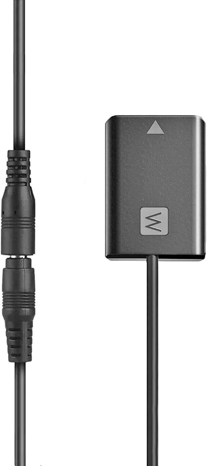 Gonine AC-PW20 Netzteil NP-FW50 Dummy Akku Kit für Sony Alpha ZV-E10 A7 A7R A7S A7II A7RII A7SII A65