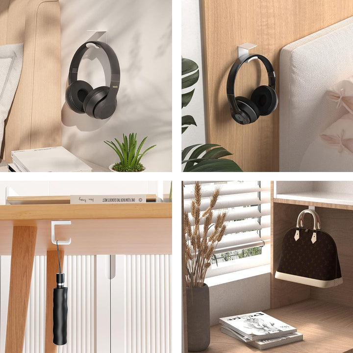 Cozycase Universal Headset Halterung Tisch - 2 Stück Kopfhörer Halter Wandhalterung Holder mit stark