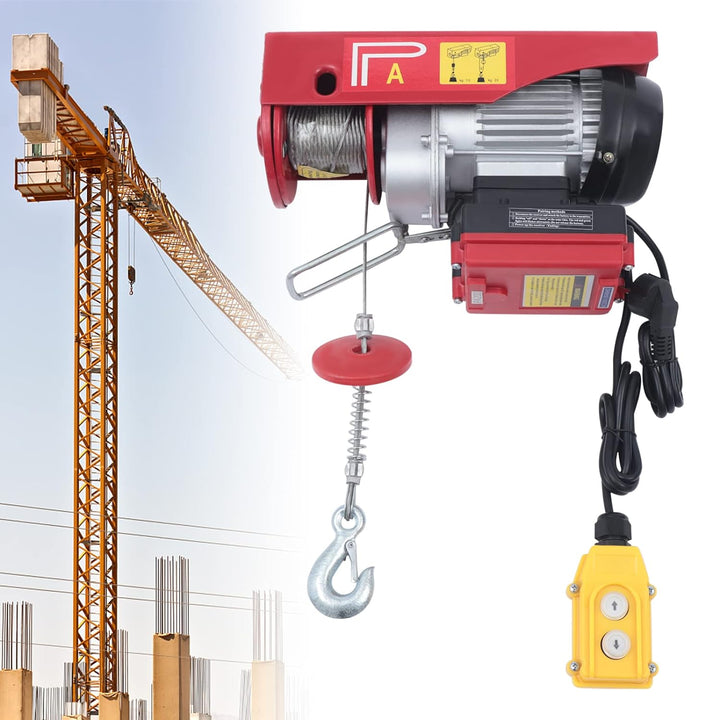 BJTDLLX Elektrische Seilwinde 440 Lbs Seilzug Motorwinde Flaschenzug 100kg bis 200kg Elektrische Sei