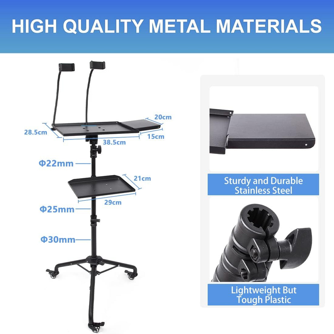 BOLLUMA Laptop Projektor Ständer Projektorständer Beamer Stativ Bodenständer verstellbare 81cm bis 1