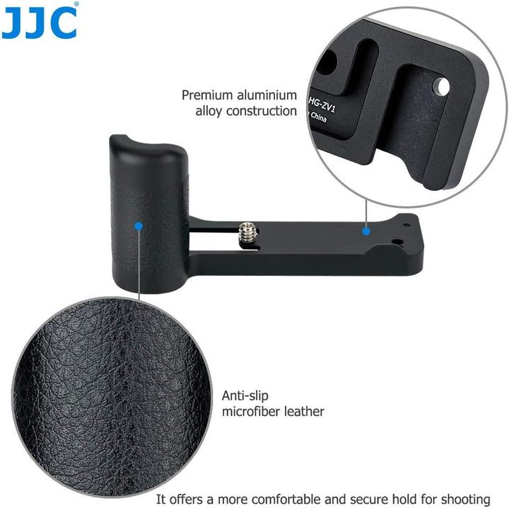 JJC Metall Kamera Handgriff für Sony ZV-1 Digitalkamera Verbessern Sie das Handgefühl für Vlogging &