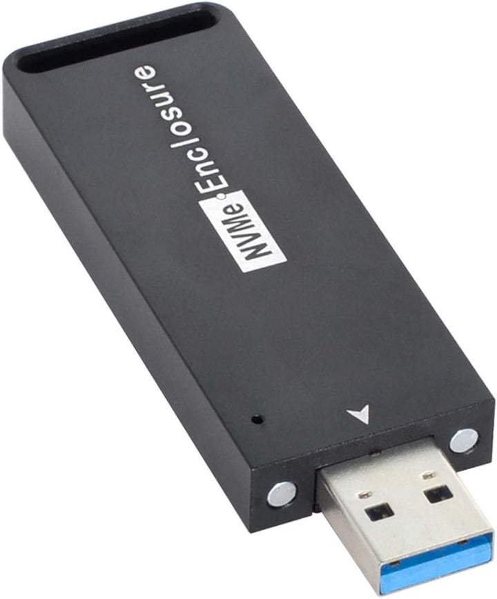 Xiwai USB 3.1 Gen2 10 Gbit/s auf NVME PCI-E M-Key Solid State Drive Externes Gehäuse 2230/2242 mm