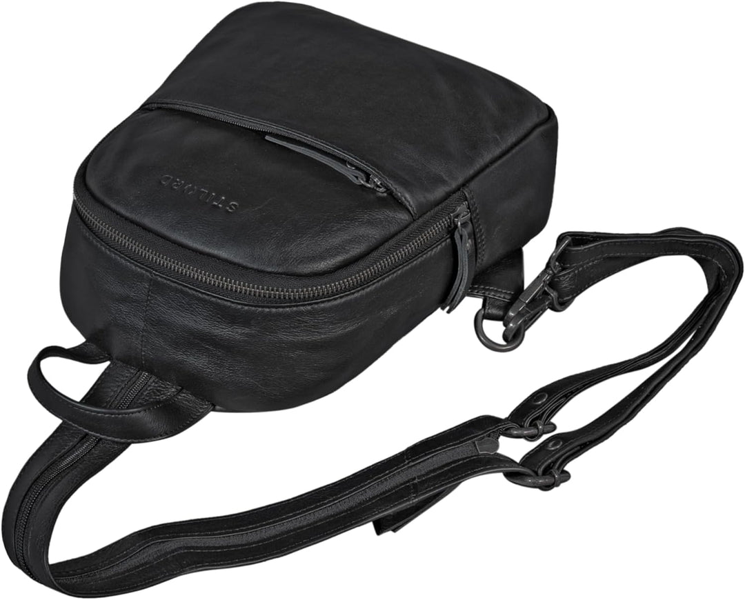 STILORD 'Rey' Crossbody Rucksack Leder Damen Klein Sling Bag Rucksack 2-in-1 Handtasche Frauen Mini