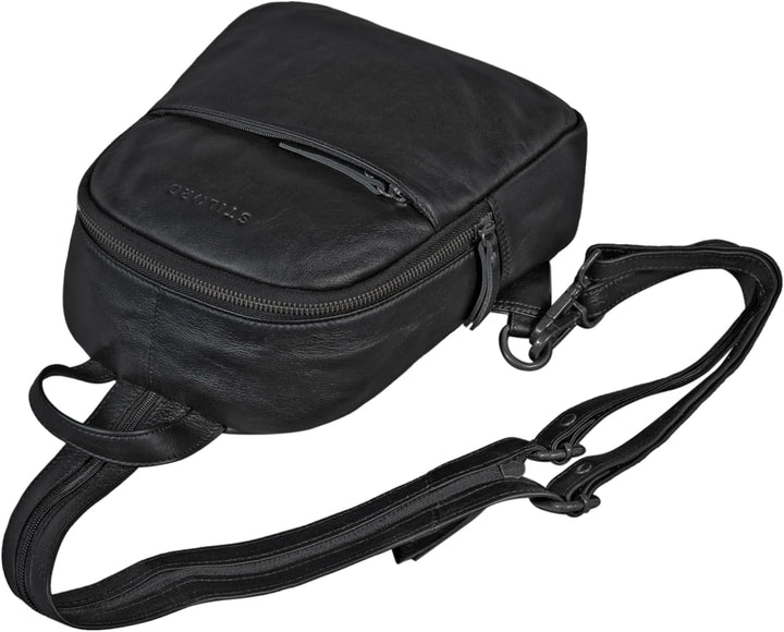 STILORD 'Rey' Crossbody Rucksack Leder Damen Klein Sling Bag Rucksack 2-in-1 Handtasche Frauen Mini