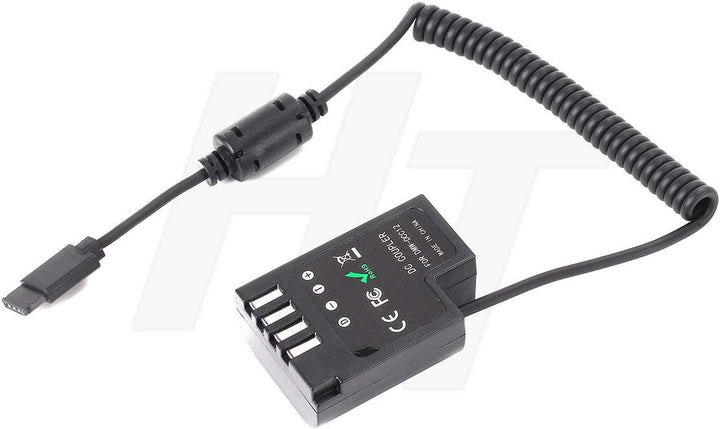 HangTon DMW-DCC12 DC-Koppler-Dummy-Akku-Netzteil für DJI Ronin S auf Panasonic GH3 GH4 GH5 Kamera