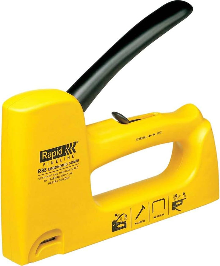 Rapid Handtacker R83, Tacker für Holz und Leinwand, Leicht, für Klammern Typ 13, 6-14mm und Nägel Ty
