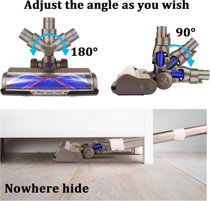 Ersatz-Motorkopf-Aufsatz für Dyson V6, DC58, DC59, DC61, DC62, DC74 Akku-Staubsauger, V-förmiger Tur
