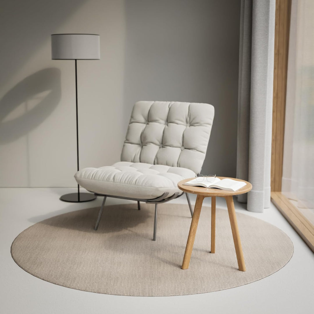 Beistelltisch Rund Walnussholz Massivholz Minimales Dunkles Holz Beistelltisch Skandinavischer Beist