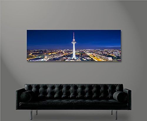 islandburner Bild Bilder auf Leinwand Berlin Alexanderplatz Fernsehturm Panorama XXL Poster Leinwand