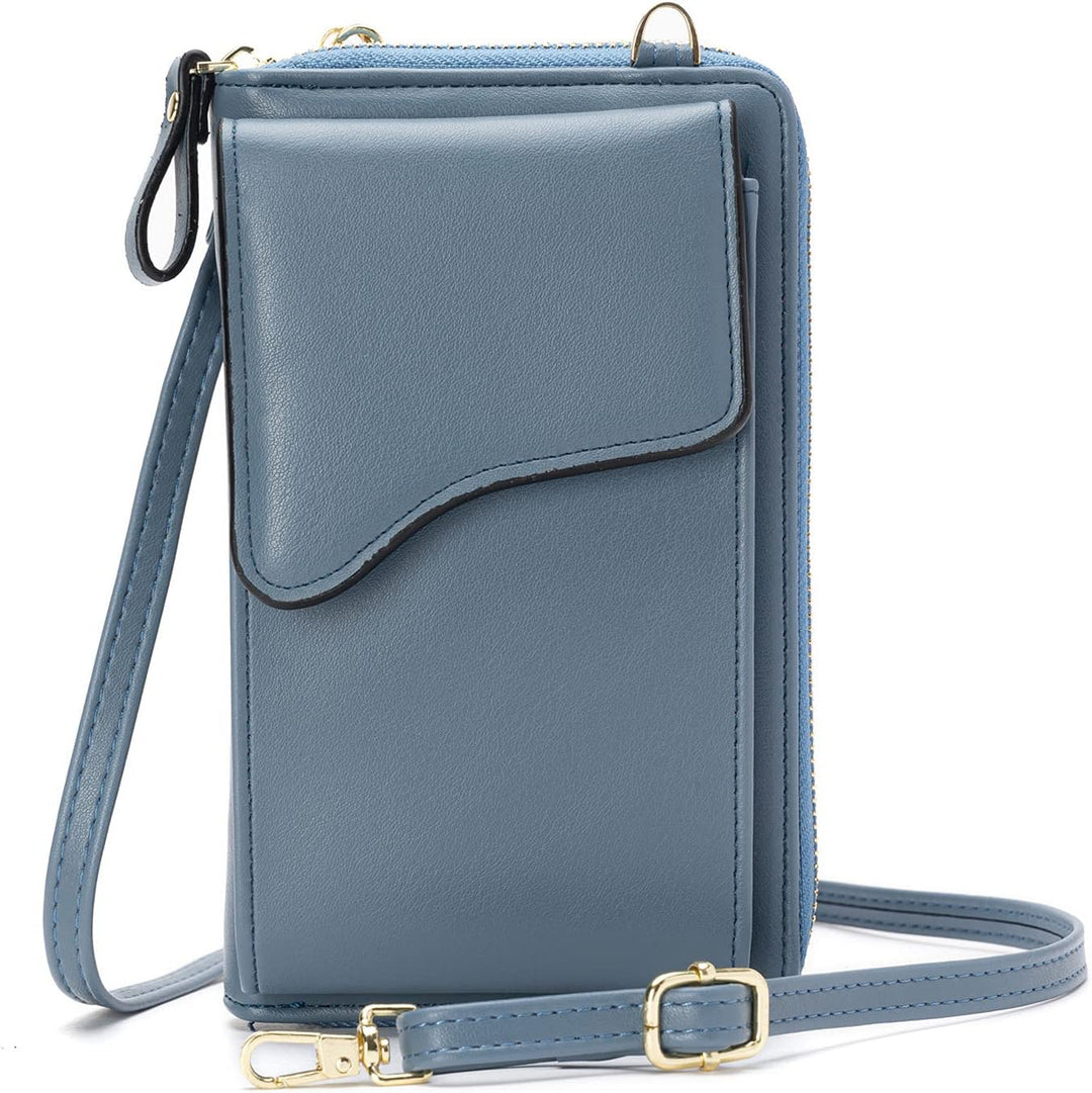 FANDARE Crossbody Tasche Damen Handy Umhängetasche Handytasche zum Umhängen Schultertasche PU Leder