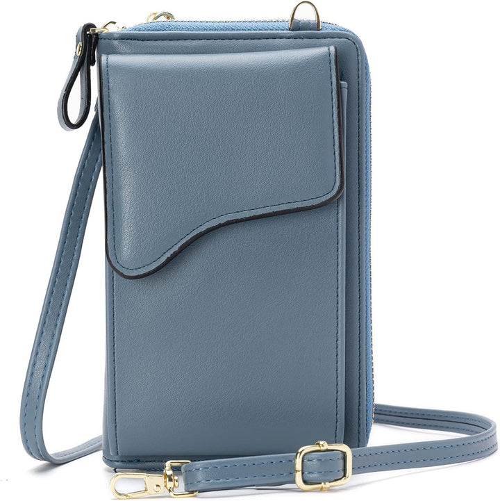 FANDARE Crossbody Tasche Damen Handy Umhängetasche Handytasche zum Umhängen Schultertasche PU Leder