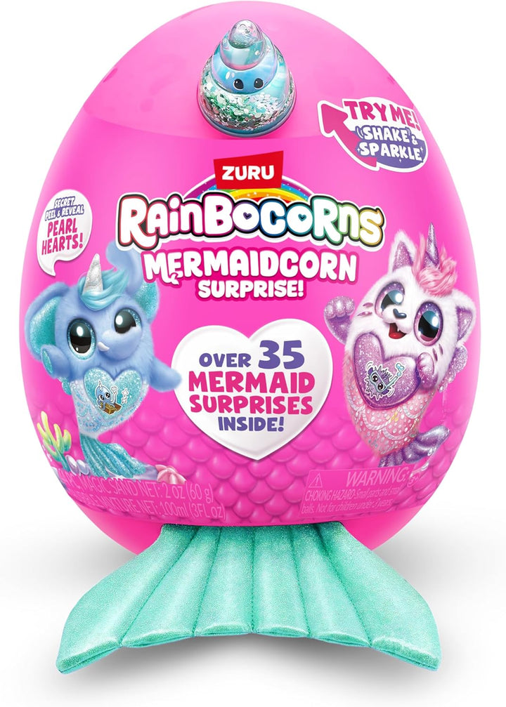Rainbocorns Mermaidcorn Surprise Serie 7, Shelly Elefant, von ZURU, 28 cm Plüschtier, Meerjungfrau S