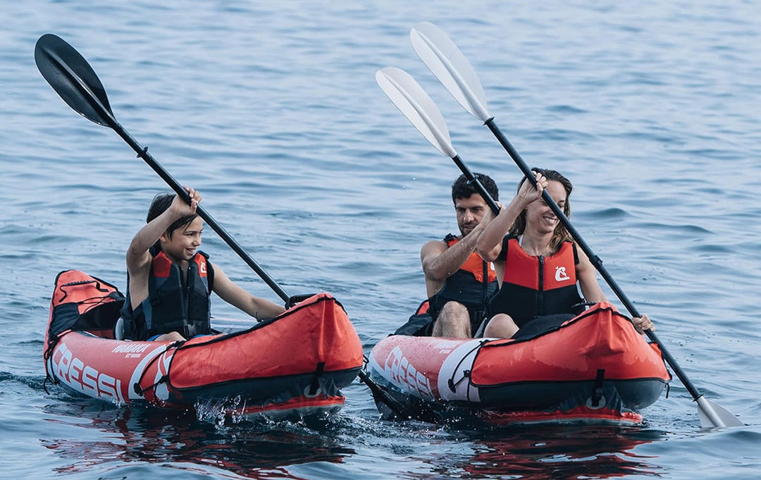 Cressi Unisex-Adult Namaka Single Seat Ikayak Set 8'2'' Aufblasbares Kajak mit dreifacher Luftkammer