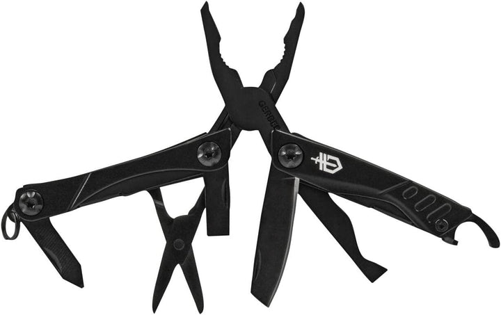 Gerber Multifunktionswerkzeug mit 12 Funktionen, Dime Pocket Multi-tool, Schwarz, 31-003610 Schwarz