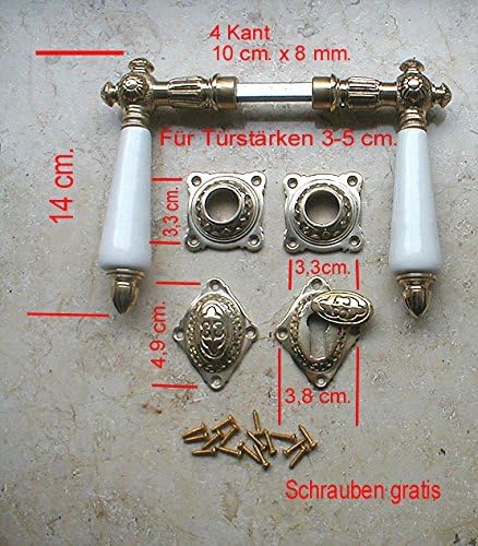 Graf Antik Messing Gerlitzen PZ Rosetten Türgriffe Türbeschläge Türdrücker PZP