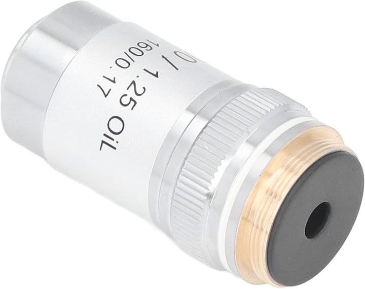 100X-Objektiv, 100X-Achromatisches Mikroskop-Objektiv Hohe Vergrösserung 20,2-mm-Schnittstellengewin