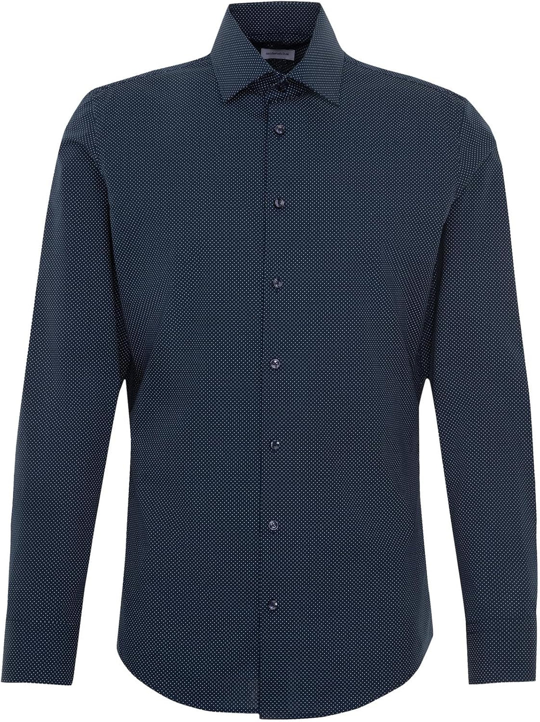 Seidensticker Herren Men Shaped Longsleeve Cotton Hemd 37 Dunkelblau(253750), 37 Dunkelblau(253750)
