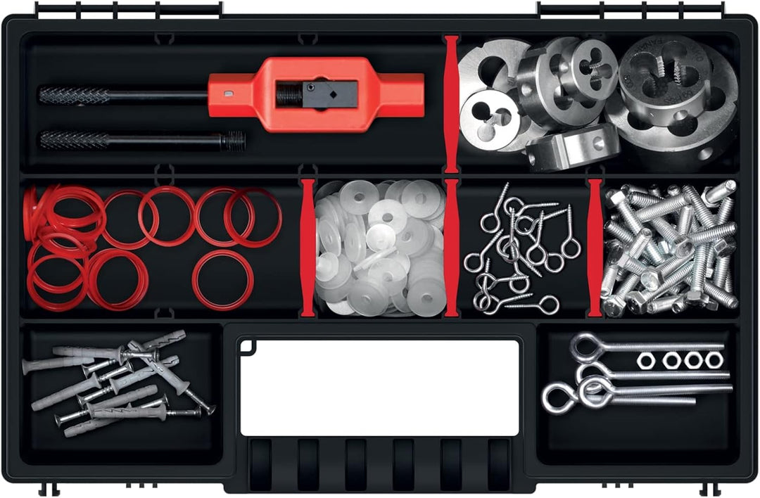 rg-vertrieb 5X Sortimentskasten Werkzeugkiste Organizer Set 5 Stück Sortierbox NORS Kleinteilemagazi