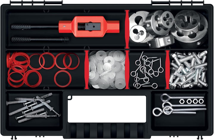 rg-vertrieb 5X Sortimentskasten Werkzeugkiste Organizer Set 5 Stück Sortierbox NORS Kleinteilemagazi