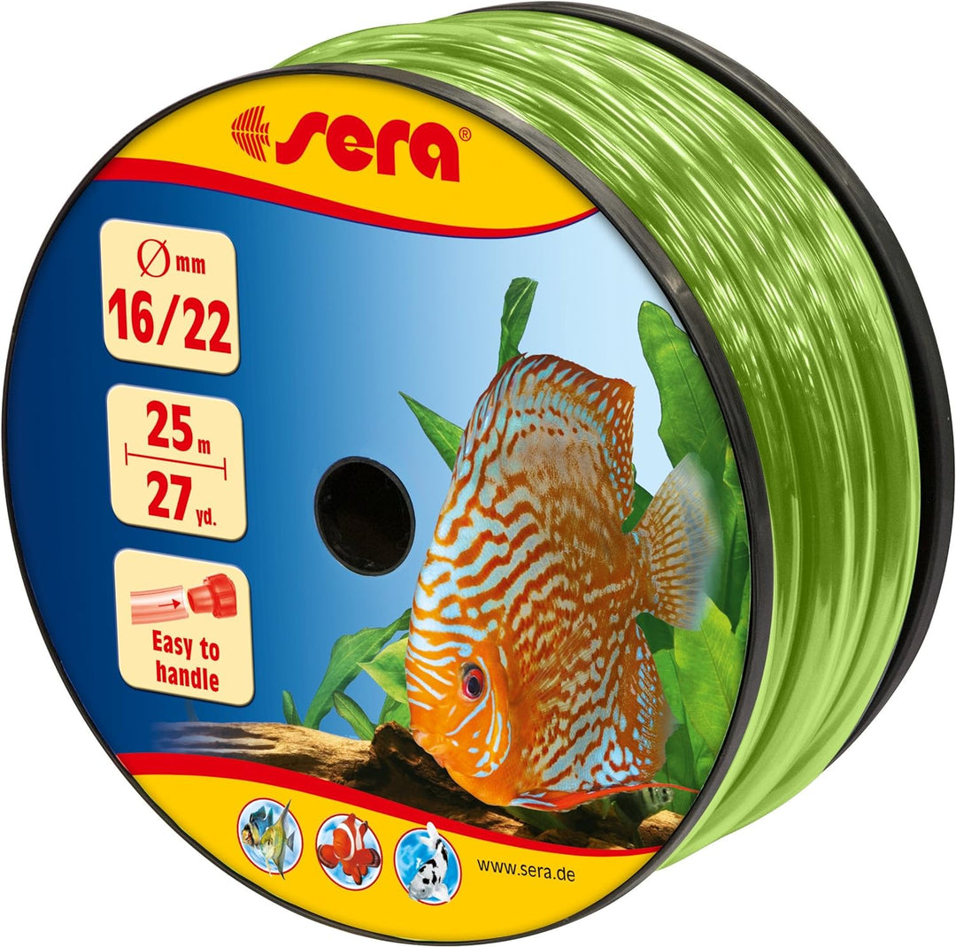sera 32138 16/22 Schlauch grün 25 m - Schauch fürs Aquarium - Flexible Schläuche in verschiedenen Du