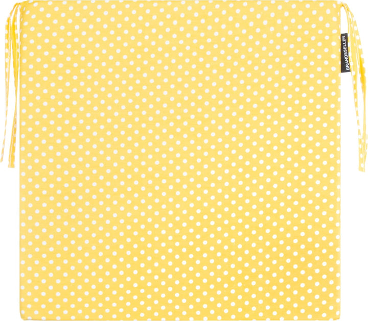 Brandsseller Sitzkissen Punkte 4er-Set ca. 40x40 cm mit Klettverschluss Stuhlauflage Sitzauflage 4 K