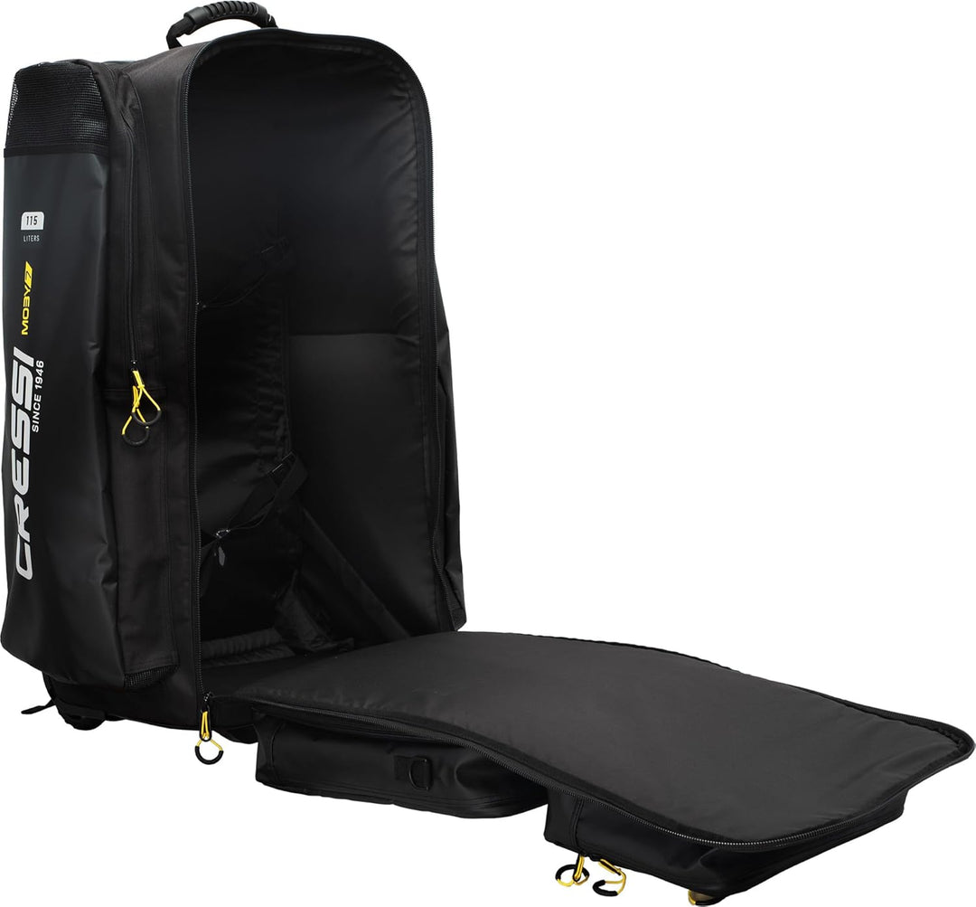 CRESSI Trolley Bag, Schwarz/Gelb